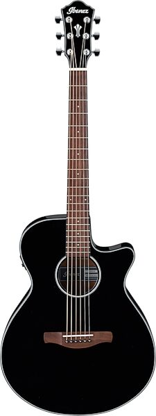 Ibanez AEG50 Acoustic-Electric Guitar, Black, Open Box (Very Good), Main