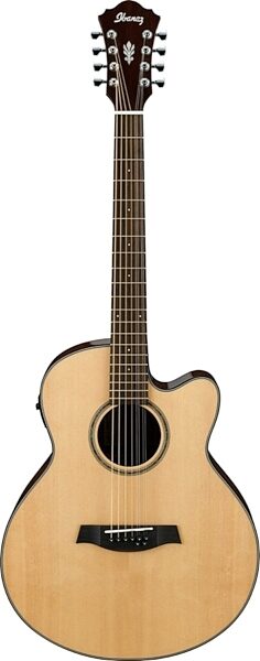 Ibanez AEL108TD Acoustic-Electric Guitar, 8-String, Main