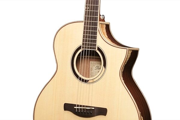 Ibanez AEW51 Acoustic-Electric Guitar, Closeup 2