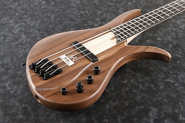 Ibanez Affirma Premium AFR4 Walnut Electric Bass (with Case), Angled Front