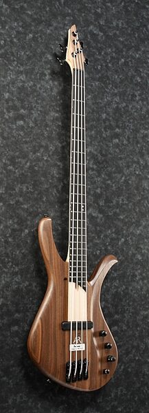 Ibanez Affirma Premium AFR4 Walnut Electric Bass (with Case), Angled Side