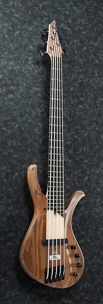 Ibanez Affirma Premium AFR5 Walnut Electric Bass, 5-String, (with Case), Angled Side