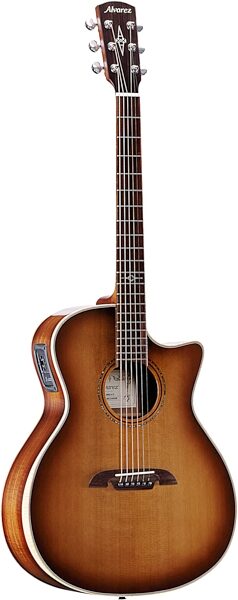 Alvarez AGA95CEARSHB Artist Elite Grand Auditorium Acoustic-Electric Guitar, Action Position Back
