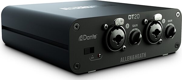 Allen and Heath DT02 Dante to XLR Output Interface, AH-DT-02-M (2 Out, No Power Supply), Angle