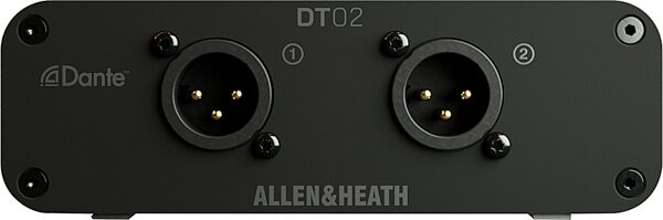 Allen and Heath DT02 Dante to XLR Output Interface, AH-DT-02-M (2 Out, No Power Supply), Action Position Back