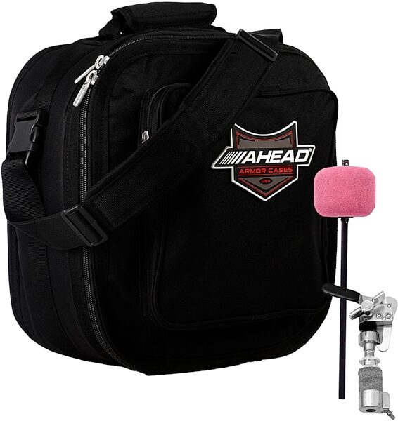 Ahead Armor Double Bass Drum Pedal Padded Bag, Bundle with Gibraltar SCDC Hi-Hat Drop Clutch, pack