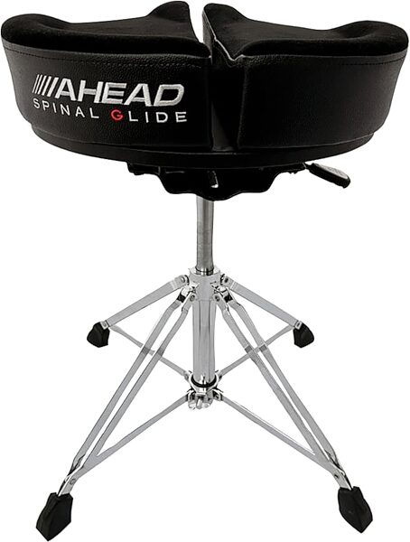 Ahead Spinal G Hydraulic Saddle Drum Throne, Black, Action Position Back