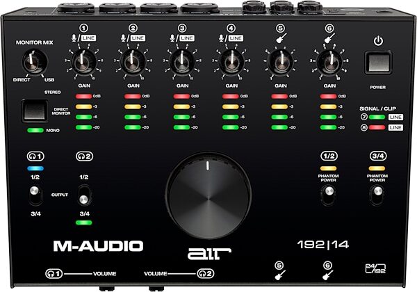 M-Audio AIR 192|14 USB Audio Interface, New, Action Position Back