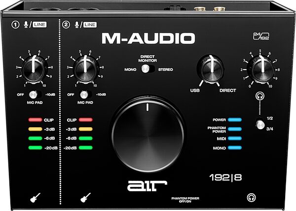 M-Audio AIR 192|8 USB Audio Interface, New, Action Position Back