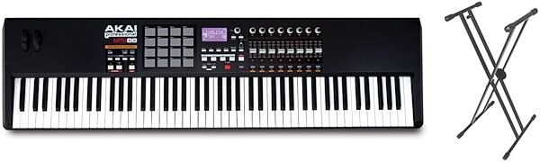 Akai MPK88 88-Key MIDI Controller Keyboard, with Free World Tour Keyboard Stand