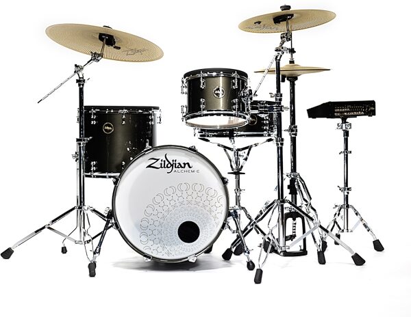 Zildjian ALCHEM-E Gold Electronic Drum Kit, New, Action Position Back