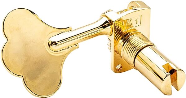 Leo Quan Badass OGT Inline Mini Bass Tuners, Gold, Action Position Back