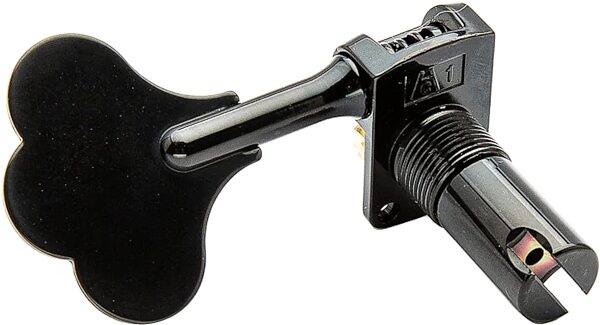 Leo Quan Badass OGT 2x2 Mini Bass Tuners, Black, Action Position Back