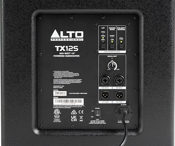 Alto Professional TX12S Powered Subwoofer Speaker, New, nolabel