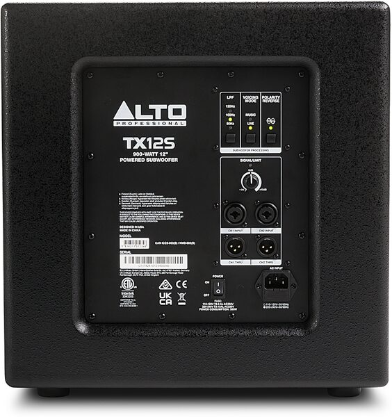 Alto Professional TX12S Powered Subwoofer Speaker, New, nolabel