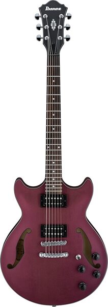 Ibanez AM73B Artcore Electric Guitar, Flat Transparent Red