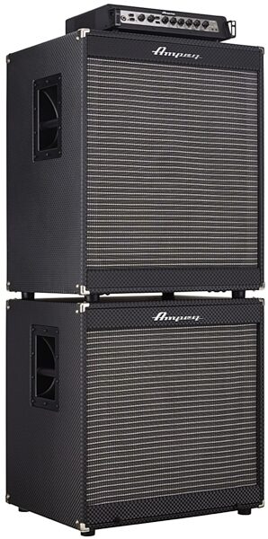 Ampeg Portaflex PF-800 Head with 4x10 and 1x15 Cabinets Bass Amplifier Stack, Left