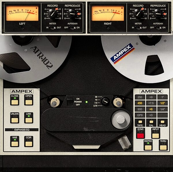 Universal Audio UAD Ampex ATR-102 Tape Recorder Plug-in Software and LUNA Extension, Digital Download, Action Position Back