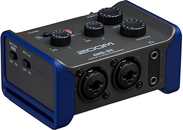 Zoom AMS-24 USB Audio Interface, New, Action Position Back
