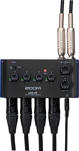 Zoom AMS-44 USB Audio Interface, New, Action Position Back