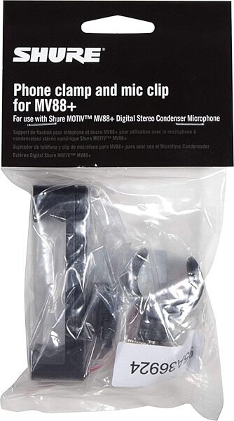 Shure AMV-PC Phone Clamp and Microphone Clip for MV88 Plus, New, Action Position Back