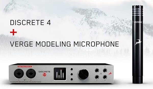 Antelope Audio Discrete 4 USB & Thunderbolt Audio Interface, Discrete 4 with Verge Mic Bundle