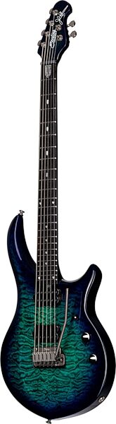Sterling by Music Man Majesty X DiMarzio QM Electric Guitar (with Gig Bag), Action Position Back