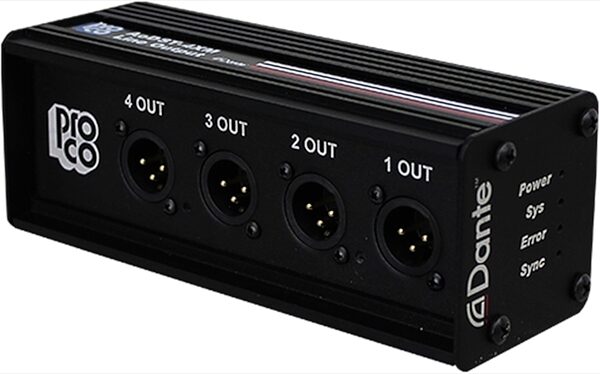 Pro Co AODST-4XM Dante 4-Channel Output Box, Main