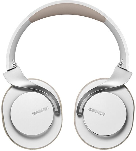 Shure AONIC 40 Wireless Noise-Cancelling Headphones, White, SBH1DYWH1, Warehouse Resealed, Action Position Back