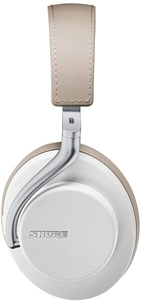 Shure AONIC 50 Wireless Noise-Cancelling Headphones, White, SBH2350-WH, Blemished, Detail Side