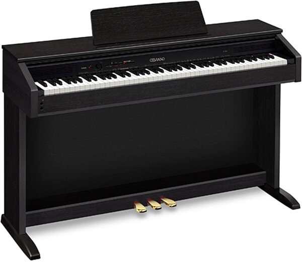 Casio AP-265 Celviano Digital Piano (with Bench), Black, AP-265BK, with Bench, Action Position Back