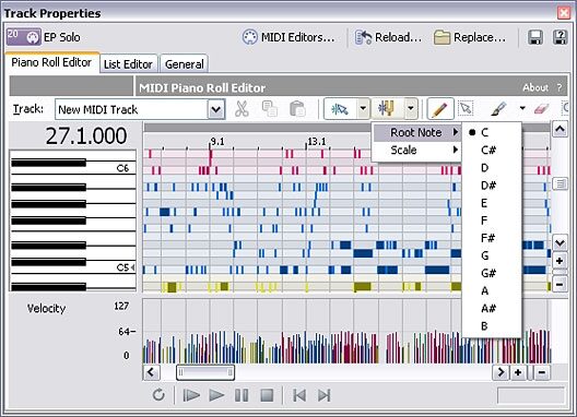 Sony Acid Loop-Based Composition Software (Windows), MIDI Editing Enhancements