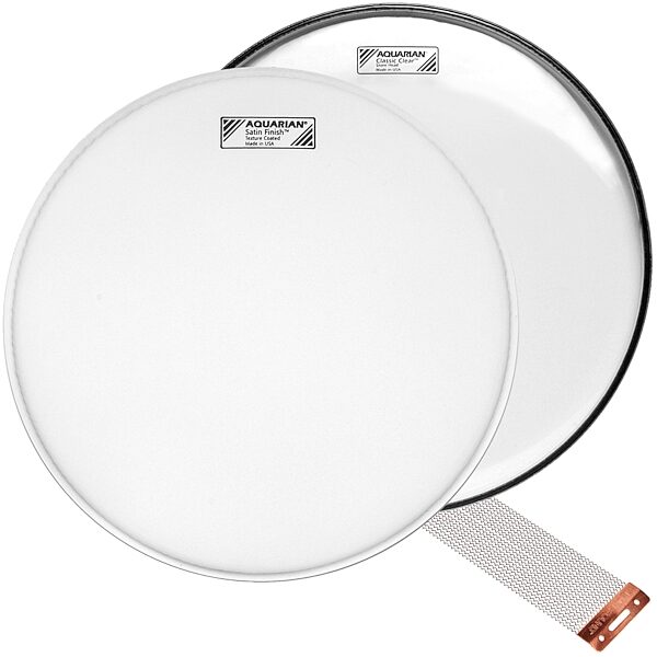 Aquarian Texture Coated Drumhead, 14 inch, with Snappy Snare Wire, pack
