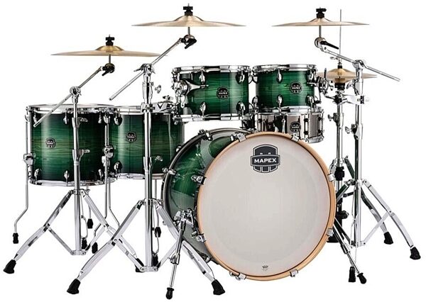 Mapex Armory Studioease Fast Drum Shell Kit, 6-Piece, Emerald Burst, Main