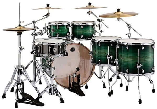 Mapex Armory Studioease Fast Drum Shell Kit, 6-Piece, Emerald Burst, Back