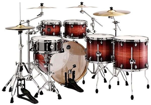 Mapex Armory Studioease Fast Drum Shell Kit, 6-Piece, Redwood Burst, Back