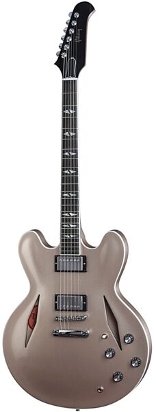 Gibson Limited Edition 2014 Dave Grohl ES-335 Electric Guitar (with Case), Gold Metallic - Front
