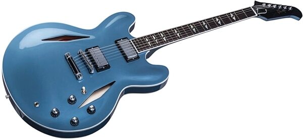 Gibson Limited Edition 2014 Dave Grohl ES-335 Electric Guitar (with Case), Pelham Blue - Closeup