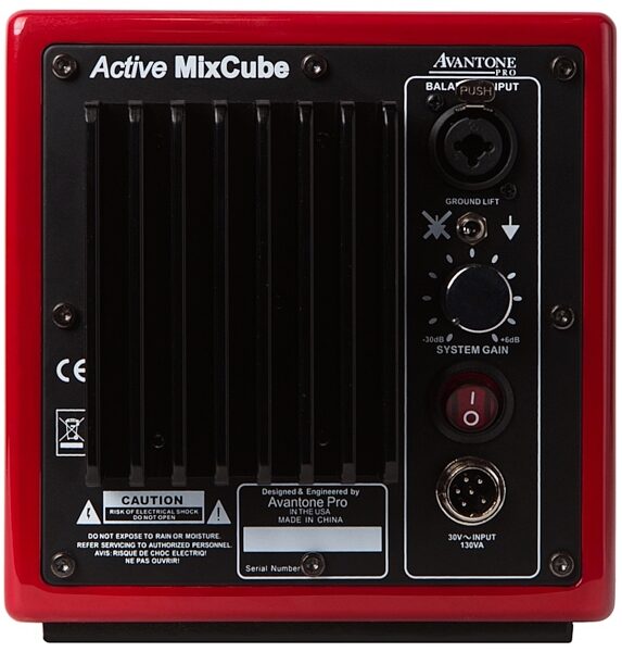 Avantone MixCubes Active Studio Monitor (60 Watts, 1x5.25"), Red, Single, View