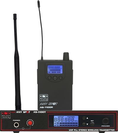 Galaxy Audio AS-1100 Selectable-Frequency Wireless In-Ear Personal Monitor System, Main