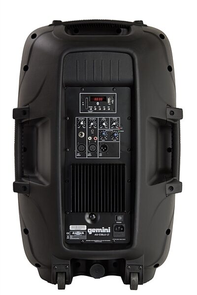 Gemini AS-12BLU-LT Powered Bluetooth Speaker with Lights, Back