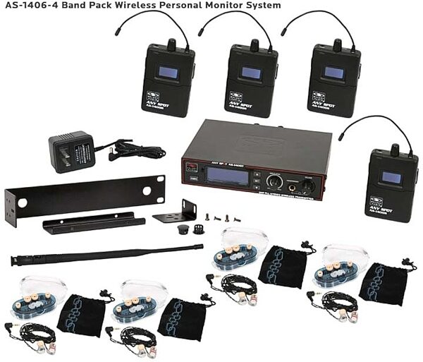 Galaxy Audio AS-1406 Any Spot Wireless In-Ear Monitor System with EB6 Earbuds, Main