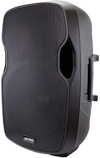 Gemini AS-15BLU-PK Powered Speaker Package with Stand, Mic and Cable, Left