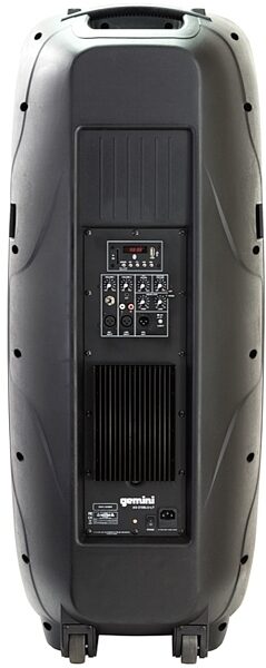 Gemini AS-215BLU-LT Powered Loudspeaker with Lights, New, Back