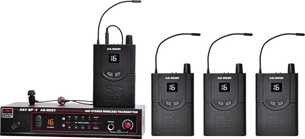 Galaxy Audio AS-950-4 Any Spot Wireless In-Ear Monitor Band Pack, Main