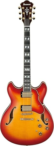Ibanez AS153 Artstar Semi-Hollowbody Electric Guitar (with Case), Tequila Sunrise