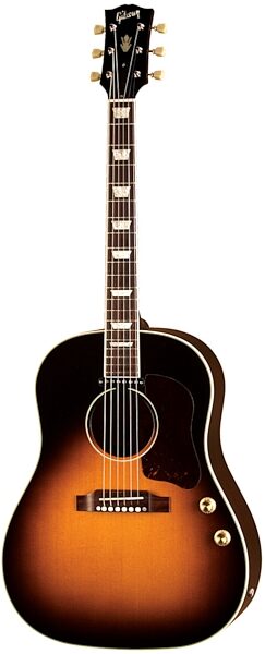 Gibson J160E VS STD Round Shoulder Dreadnought Acoustic-Electric Guitar (with Case), Vintage Sunburst