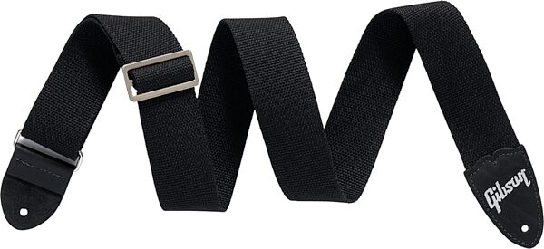Gibson The Canvas Guitar Strap, Black, Action Position Back