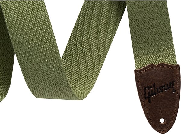 Gibson The Canvas Guitar Strap, Green, Action Position Back