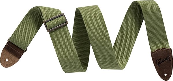 Gibson The Canvas Guitar Strap, Green, Action Position Back